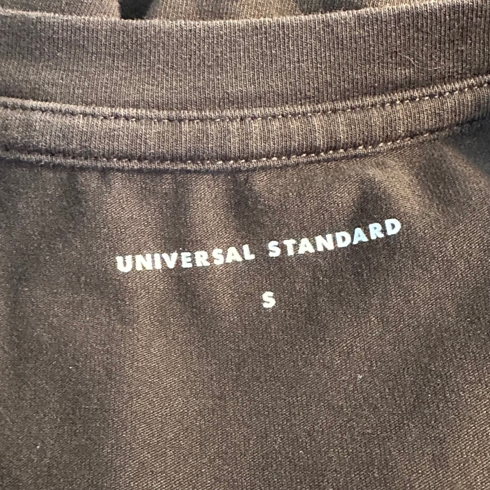 Universal Standard Tesino Washed Jersey Dress Size S Black Minimalist‎ Casual - Picture 6 of 8